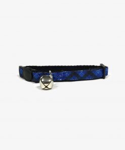 Blue Plaid Cat Collar