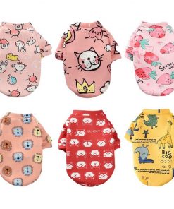 Winter Print Pet Dog Costume Clothes