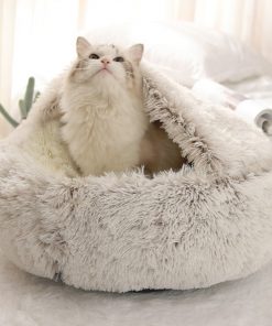 Pet Dog Cat Round Plush Bed