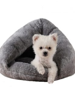 Plush Cat Bed Cave Soft Warm for Pet